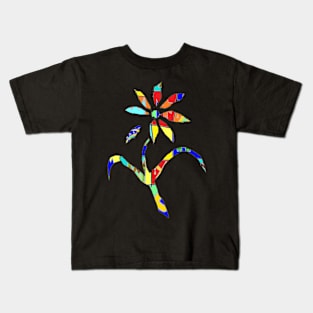 flowers 23 flower scribble art Kids T-Shirt